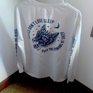 Sketchy Tank White Wolf Long Sleeve Tee